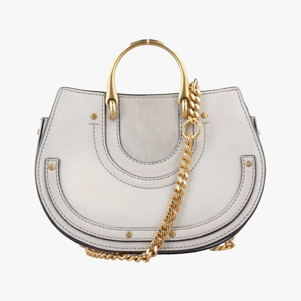 Chloe Pixie Greige Suede Leather Gray